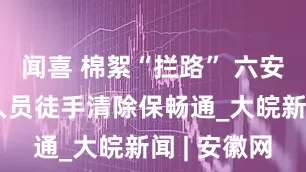 闻喜 棉絮“拦路” 六安交通执法人员徒手清除保畅通_大皖新闻 | 安徽网